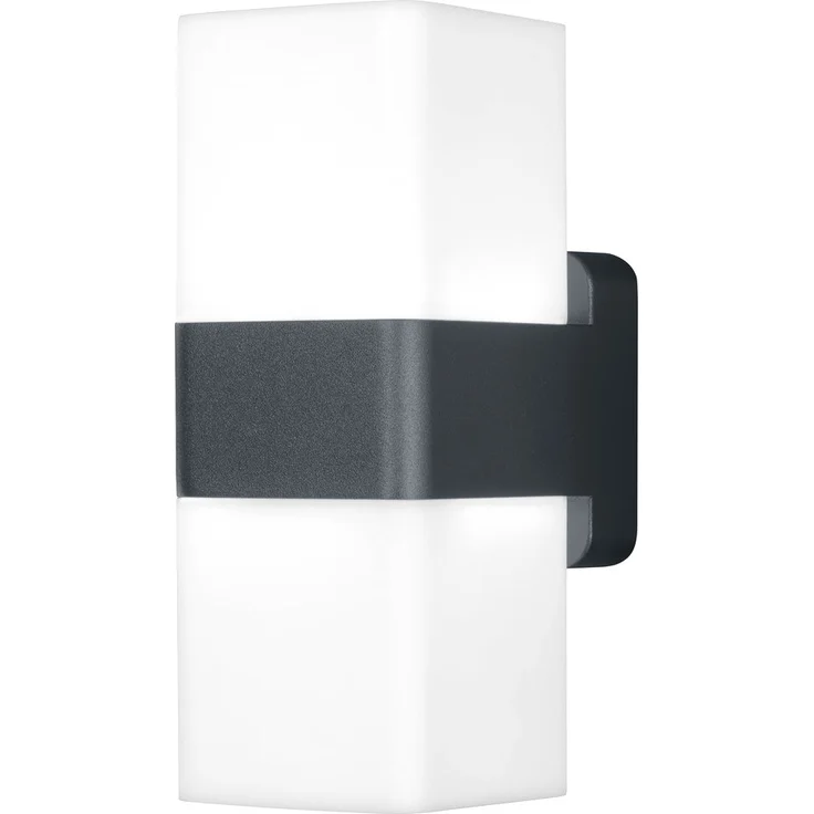 LEDVANCE SMART+ LED CUBE UPDOWN Wandleuchte RGBW WiFi 20,5 cm Aluminium Dunkelgrau, 478077