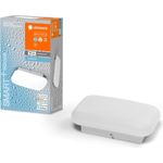 LEDVANCE SMART+ LED ORBIS WALL AQUA IP44 Wandleuchte Tunable White WiFi 28 cm Stahl Weiß, 574359