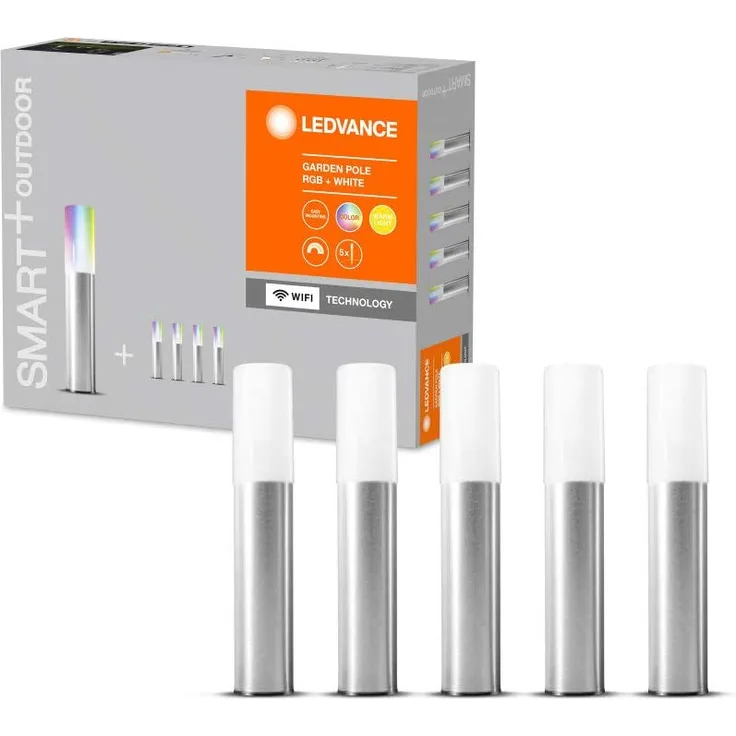 LEDVANCE SMART+ Gardenpole Sockelleuchte RGBW WiFi - silber