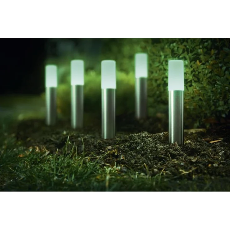 LEDVANCE SMART+ Gardenpole Mini Sockelleuchte RGBW WiFi Erweiterung 3er-Set - silber – Bild 4