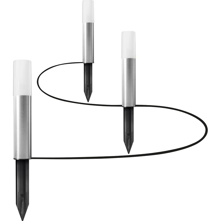 LEDVANCE SMART+ Gardenpole Sockelleuchte RGBW WiFi Erweiterung 3er-Set - silber – Bild 2