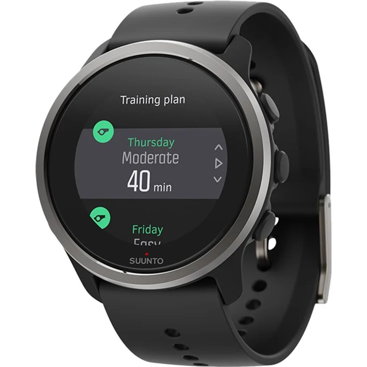Suunto 5 Peak Smartwatch GPS, Unisex, 43 mm, Edelstahl, Kunststoffgehäuse, Silikonarmband, Black – Bild 6