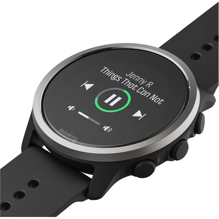 Suunto 5 Peak Smartwatch GPS, Unisex, 43 mm, Edelstahl, Kunststoffgehäuse, Silikonarmband, Black – Bild 2