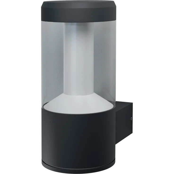 LEDVANCE SMART+ LED MODERN LANTERN Wandleuchte RGBW Bluetooth 24 cm Aluminium Dunkelgrau, 184572
