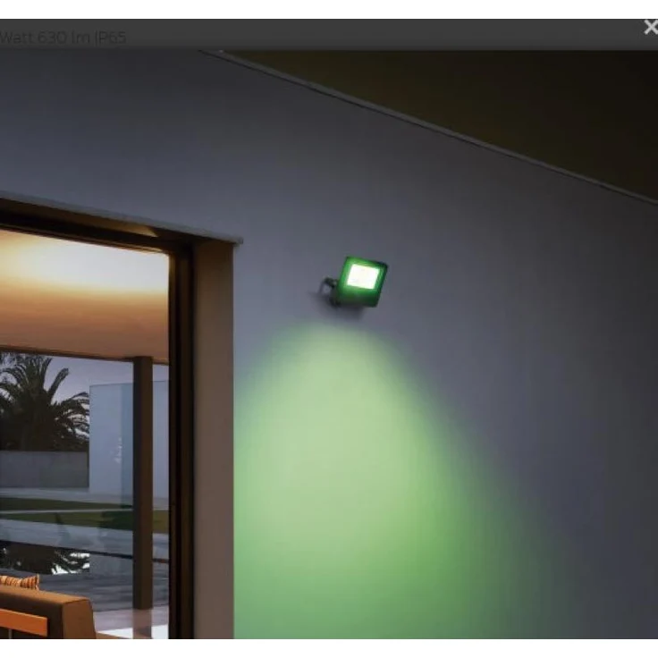 LEDVANCE SMART+ WIFI FLOOD Smarte LED Außenleuchte mit WiFi Technologie, Flutstrahler für Außen, RGB-Farben änderbar, 10W, aus dunkelgrauem Aluminium, Kompatibel mit Google und Alexa Voice Control – Bild 2