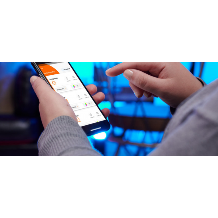 LEDVANCE SMART+ WIFI FLOOD Smarte LED Außenleuchte mit WiFi Technologie, Flutstrahler für Außen, RGB-Farben änderbar, 20W, aus dunkelgrauem Aluminium, Kompatibel mit Google und Alexa Voice Control – Bild 6