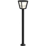 Philips Hue White and Color Ambiance LED Wegeleuchte Econic, für den Außenbereich, dimmbar, bis zu 16 Millionen Farben, steuerbar via App, kompatibel mit Amazon Alexa (Echo, Echo Dot), schwarz