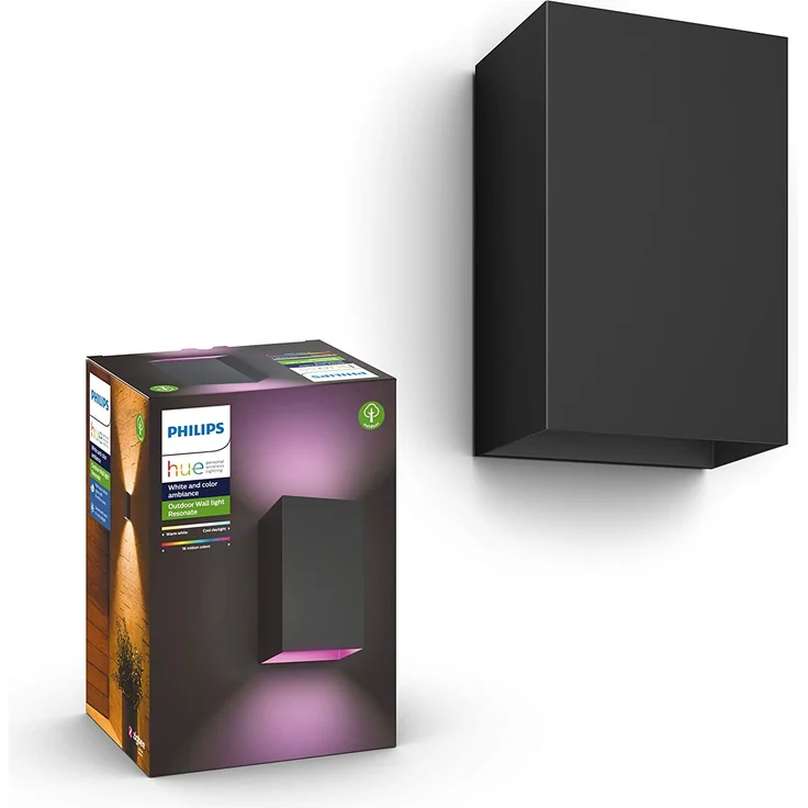 Philips Hue Resonate Wandleuchte 1200lm, schwarz, WACA – Bild 1