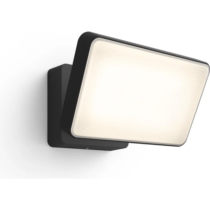 Philips Hue White LED Welcome Flutlicht für den Außenbereich, dimmbar, warmweißes Licht, steuerbar via App, kompatibel mit Amazon Alexa (Echo, Echo Dot), schwarz 2300lm – Bild 3