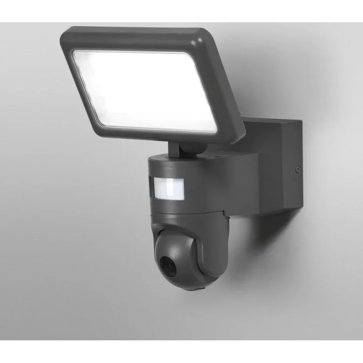 LEDVANCE SMART+ WIFI FLOOD AUTO CAM 20 cm - LED Fluter mit Bewegungs- und Tageslichtsensor, HD-Kamera, integrierter Fernsprecheinrichtung, Alarm-Funktion, 23 W, 3000 K, 2000 Lumen, IP44, schwarz – Bild 2