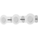 LEDVANCE SMART+ LED ORBIS WALL WAVE Badezimmerleuchte IP44 Wandleuchte Tunable White WiFi 52 cm Kunststoff Silber, 573857