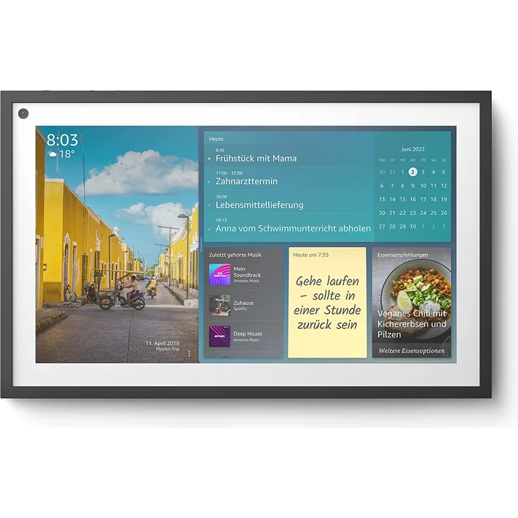 Amazon Echo Show 15, 15,6-Zoll-Smart Display in Full HD, für ein organisiertes Familienleben mit Alexa, Smart Speaker, Smart Display, weiß