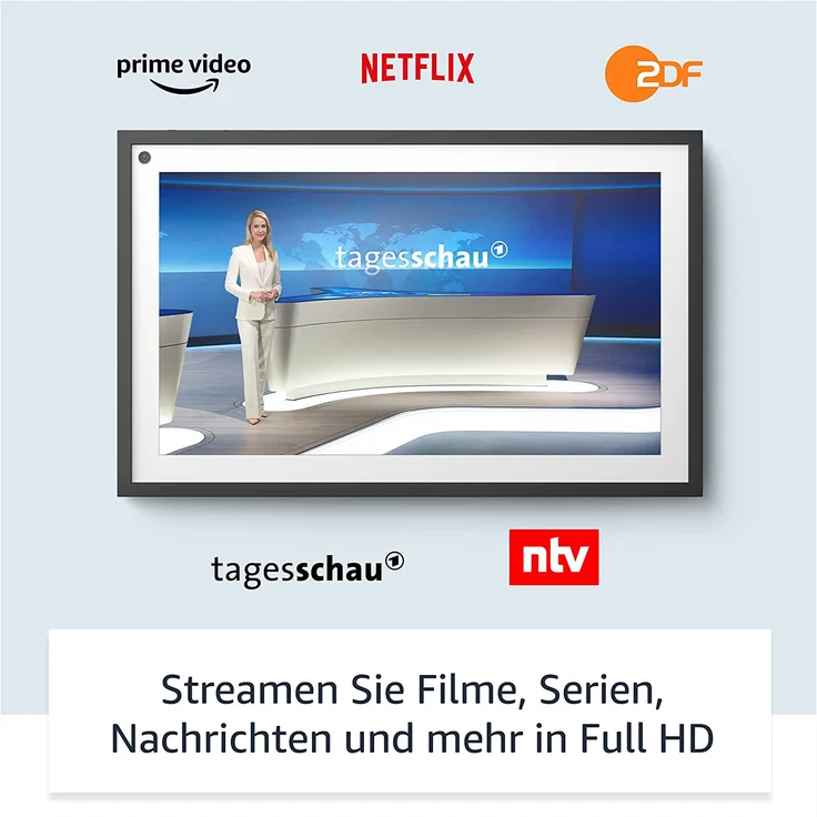 Amazon Echo Show 15, 15,6-Zoll-Smart Display in Full HD, für ein organisiertes Familienleben mit Alexa, Smart Speaker, Smart Display, weiß – Bild 5