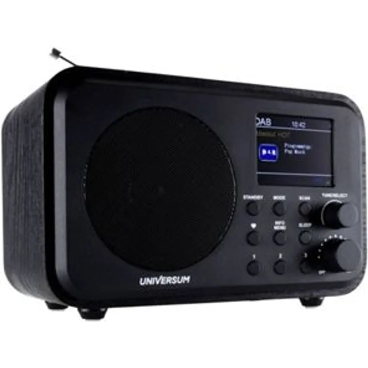 UNIVERSUM DR 300-20 Tischradio DAB+, UKW Bluetooth, DAB+, UKW wiederaufladbar Schwarz