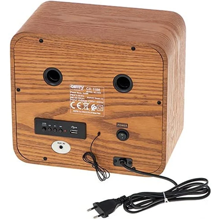 CAMRY CR 1188 Radio mit Holzgehäuse FM Nostalgieradio mit Bluetooth Retro Radiogerät mit AM – Bild 4