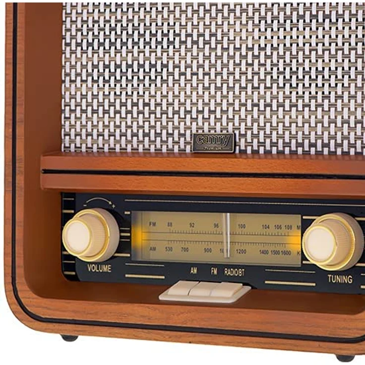 CAMRY CR 1188 Radio mit Holzgehäuse FM Nostalgieradio mit Bluetooth Retro Radiogerät mit AM – Bild 3