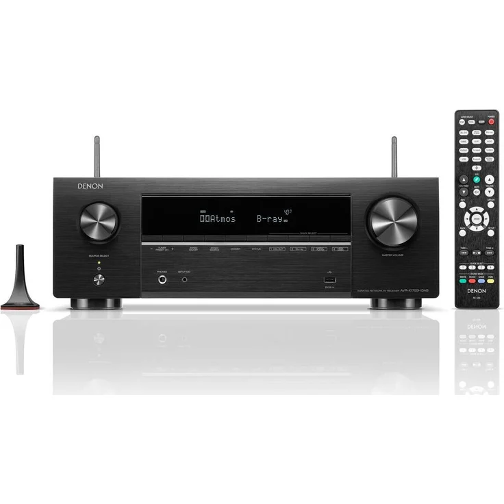 Denon AVR-X1700HDAB 7.2 AV Receiver Schwarz Dolby Atmos BT WLAN HEOS DAB+ – Bild 3