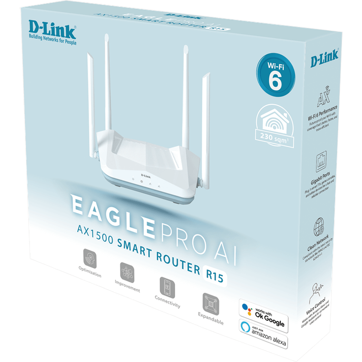 D-Link R15 EAGLE PRO AI AX1500 Smart WLAN Router – Bild 3