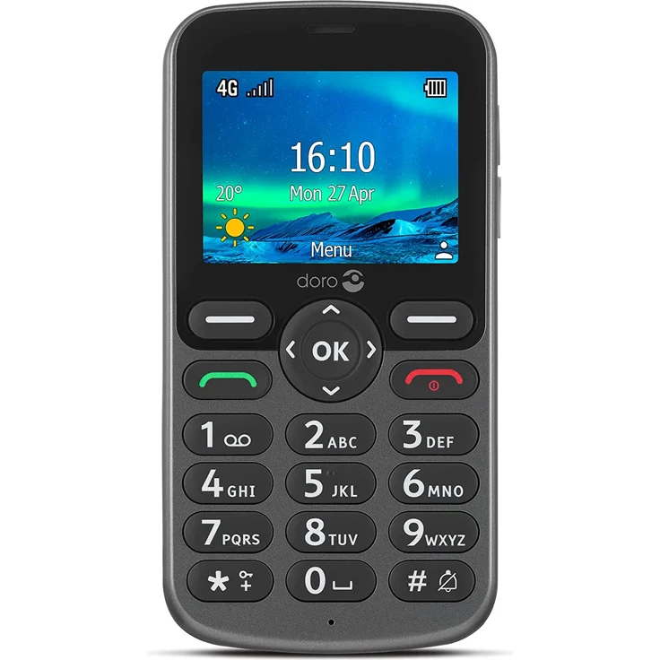Doro 5860 Seniorenhandy Farbdisplay, Graphit – Bild 2