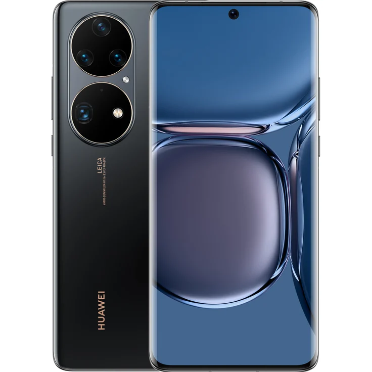 Huawei P50 Pro Smartphone 16,76cm (6,6 Zoll) AMOLED-Display, 256GB interner Speicher, 8GB RAM, Dual-SIM, Golden Black – Bild 1
