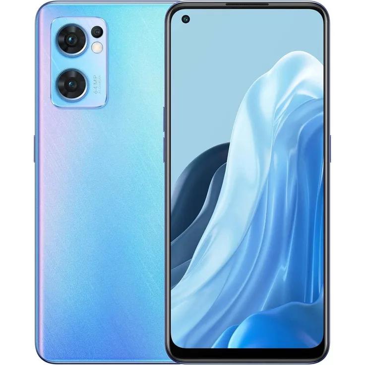 Oppo Find X5 Lite 5G Smartphone 16,33cm (6,43 Zoll) AMOLED-Display, 256GB interner Speicher, 8GB RAM, Dual-SIM, Android 12, Startrails Blue