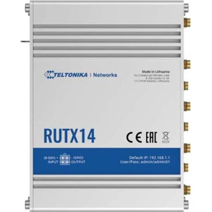 Teltonika RUTX14 000000 - 4G LTE Cat. 12 Industrieller Mobilfunk-Router