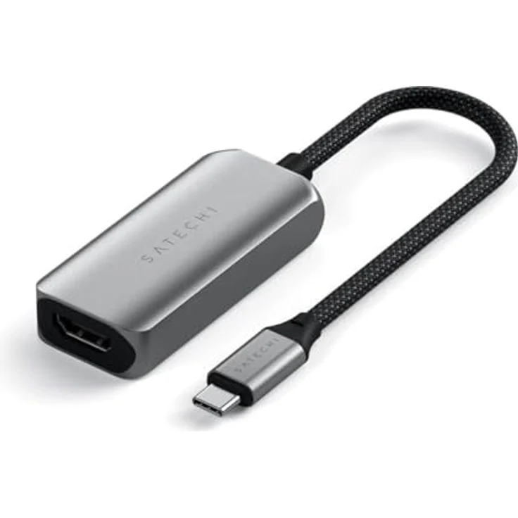 Satechi USB-C zu HDMI 2.1 8K-Adapter, Silber, mit 4K/120Hz und 8K/60Hz Videoausgang – Bild 1