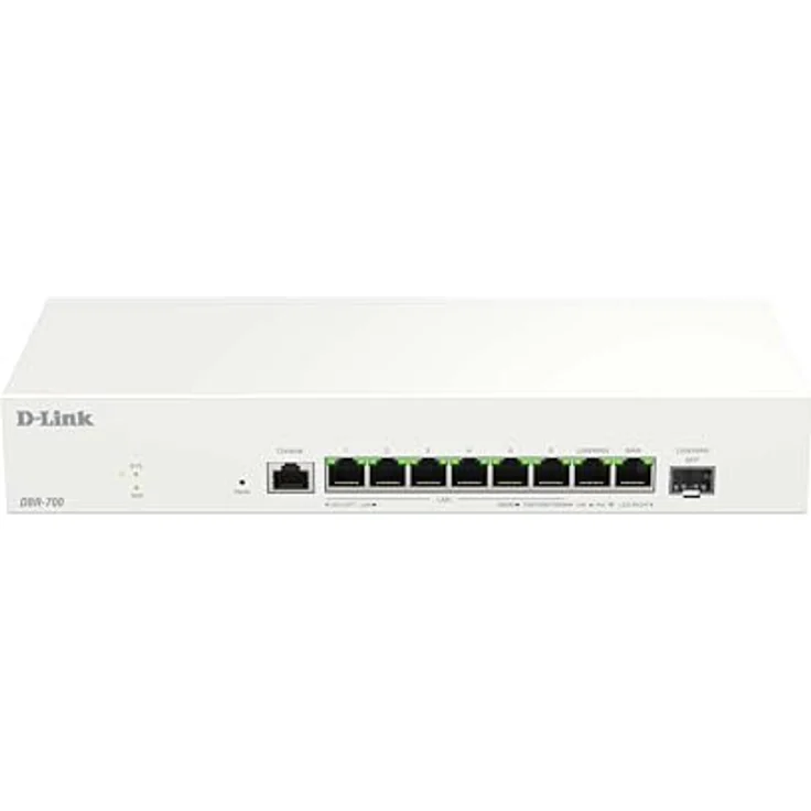 D-Link DBR-700 Business-Router, 2,5G Dual-WAN mit Load Balancing, VPN-Unterstützung (IPSec, WireGuard, OpenVPN), SPI-Firewall, SFP-Port, zentrales AP-Management für bis zu 15 APs – Bild 2
