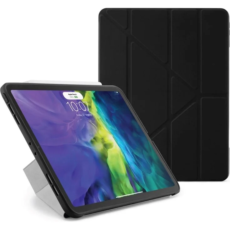 Pipetto iPad Air 10.9 Origami Case, Tablet Hülle mit Origami-Funktion, Schwarz – Bild 1