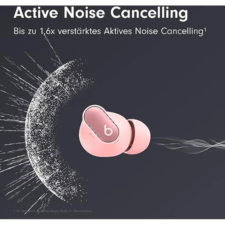 Beats Studio Buds + (2023) – Komplett kabellose Noise Cancelling In-Ear Kopfhörer, verbesserte Apple & Android Kompatibilität, Schweiß-beständige Bluetooth Kopfhörer - Space Pink – Bild 4