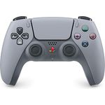 Sony Playstation 5 DualSense V3, 30th Anniversary Wireless-Controller mit haptischem Feedback und adaptiven Triggern, grau