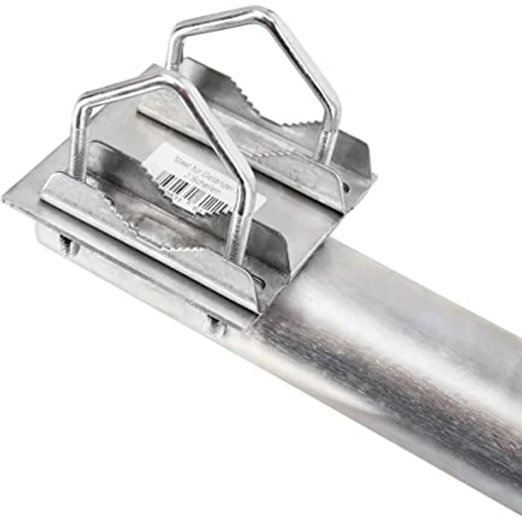 Premium X Balkon-Halter 40cm Ø 48mm Stahl Mast Geländer-Halterung für Satelliten-Schüssel SAT-Antenne Ausleger Mastaufsatz Mast-Verlängerung – Bild 3