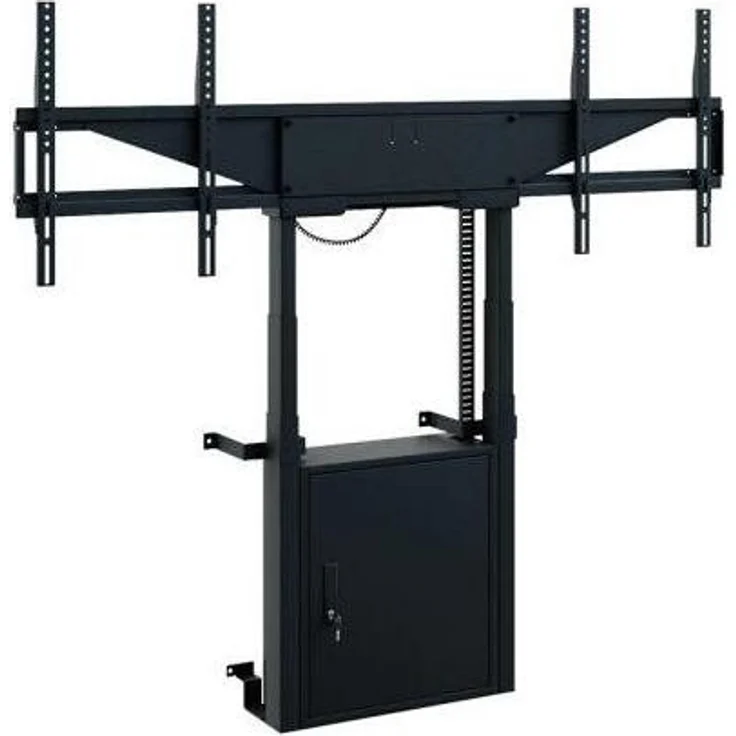 Hagor HP Twin Lift FW-DB, TV-Standfuß für 2 Bildschirme 46-65 Zoll mit flexiblem Liftsystem, schwarz