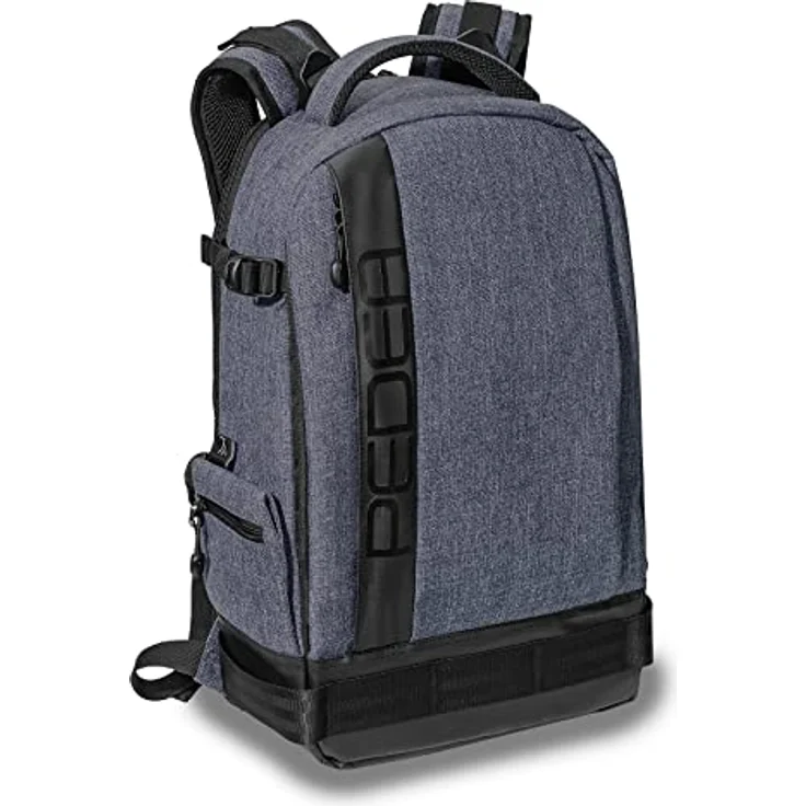 PEDEA DSLR-Kamerarucksack Fashion Fotorucksack für Spiegelreflexkameras mit wasserdichtem Regenschutz und Variabler Inneneinteilung (Rucksack, grau) – Bild 2