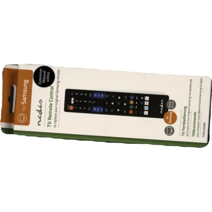 NEDIS Ersatz Fernbedienung - Passend für: Samsung - Vorprogrammiert - 1 Gerät Disney + Button/Netflix Button/Smart Home Button/YouTube Button - Infrarot - Schwarz – Bild 2