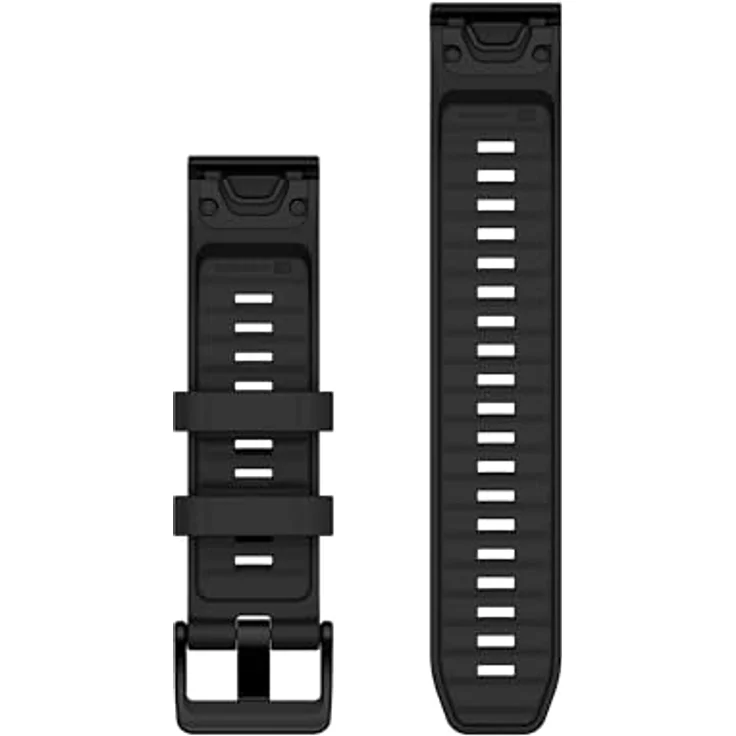 Garmin QuickFit 22 mm Silikon Uhrenarmband, verstellbares Wechselarmband für Garmin-Uhren, schwarz – Bild 3