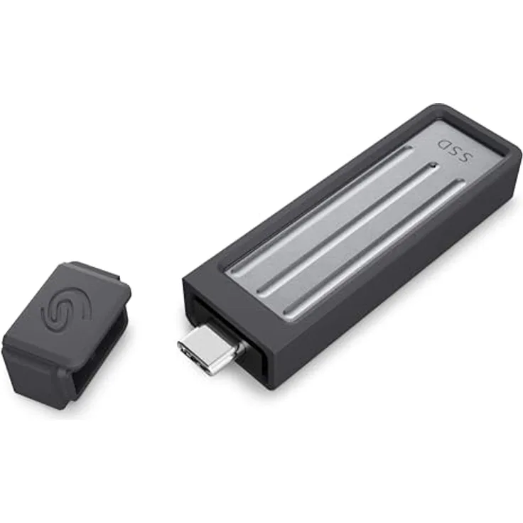 Seagate Ultra Compact 2TB SSD extern, USB 3.1 Typ C, 1000MB/s, Dark Blue, Data Rescue Service