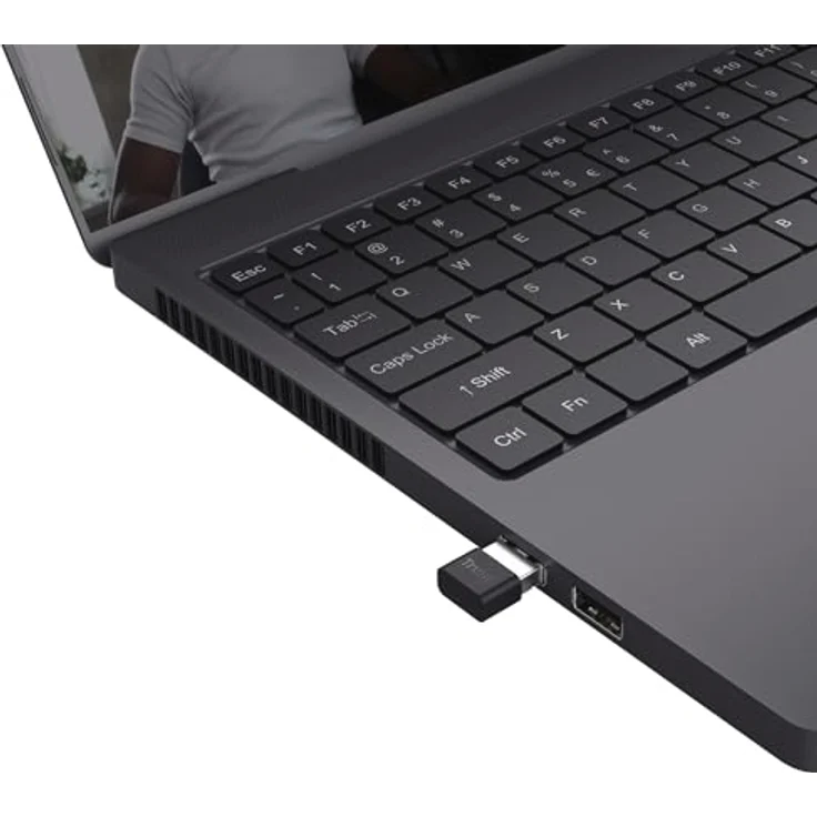 Trust Myna Bluetooth Adapter 5.3, USB Adapter mit 3 Mbit/s Übertragungsgeschwindigkeit, 10 m Funkreichweite, USB Dongle Bluetooth Empfänger für PC, Laptop, Computer, Desktop, Windows - Schwarz – Bild 4
