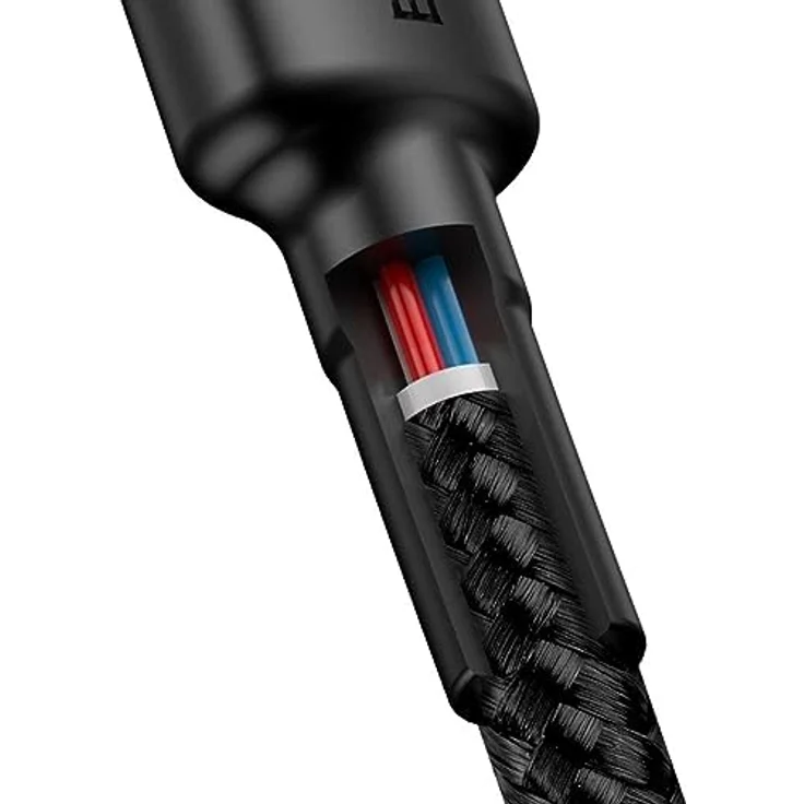 Baseus USB-C Kabel, schwarz, rot – Bild 5