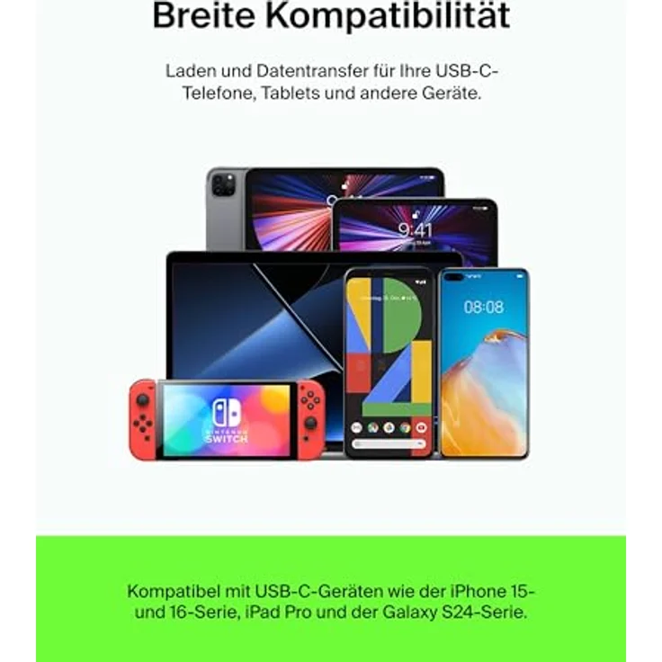 Belkin USB-C/USB-C Kabel PVC, 1 m, schwarz – Bild 5