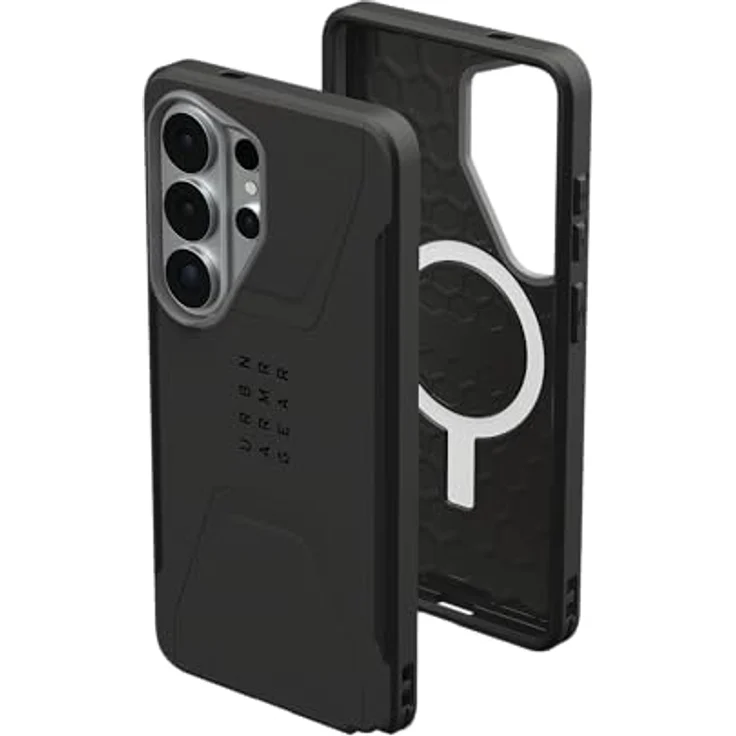 URBAN ARMOR GEAR Civilian Case für Samsung Galaxy S26 Ultra, sturzfeste Hülle mit Wireless Charging Kompatibilität, schwarz – Bild 1