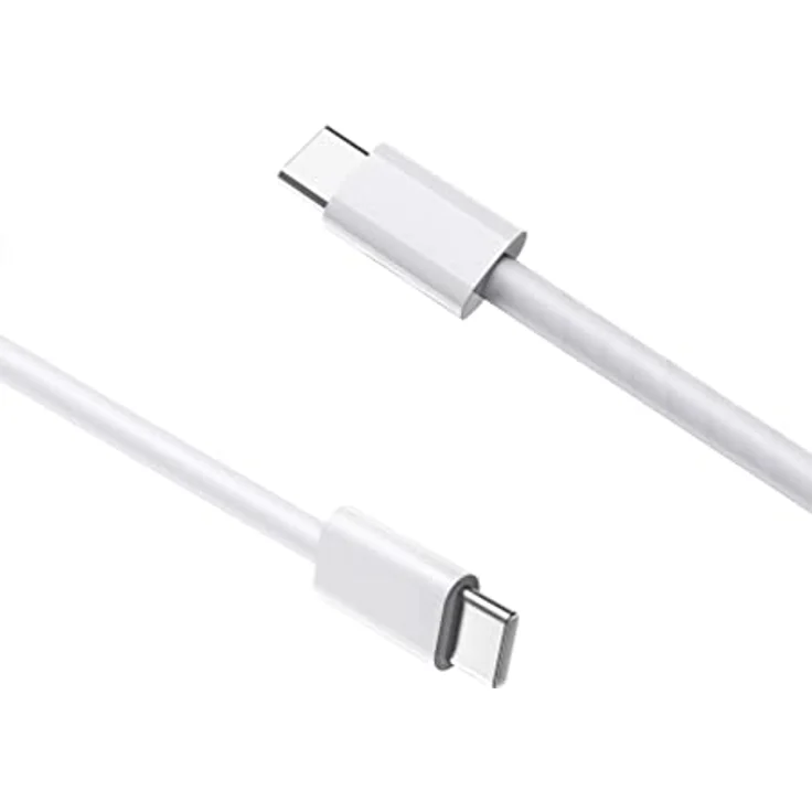 Ventarent Ladekabel USB C zu USB C, Schnellladefunktion, kompatibel mit Samsung Galaxy S25, S24, S23, S22, S21, S20 Ultra sowie iPhone 16, 15 Pro Max Plus, Weiß – Bild 3