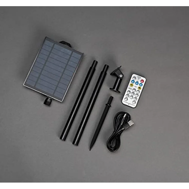 Konstsmide LED-Vorhang Außen 7V 200 LED Bernstein Leuchtfarbe einstellbar, Timer, dimmbar, mit Däm – Bild 4