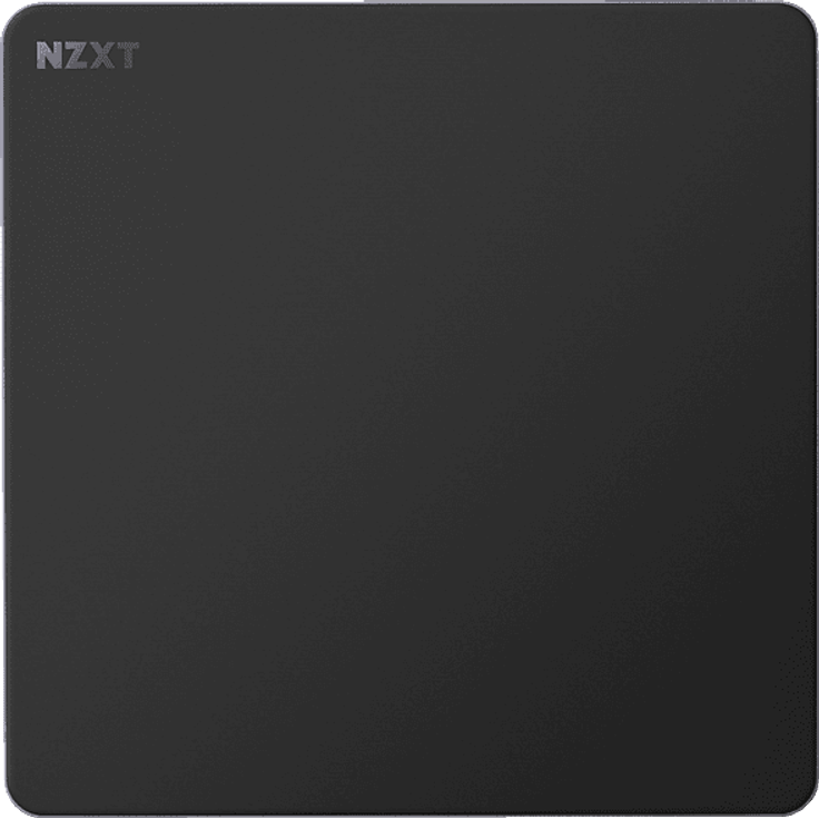 NZXT Zone Elite L Mauspad, 400 mm x 400 mm, Nano-Gewebestoff, rutschfeste Schaumstoffbasis, spritzwasserfest, schwarz