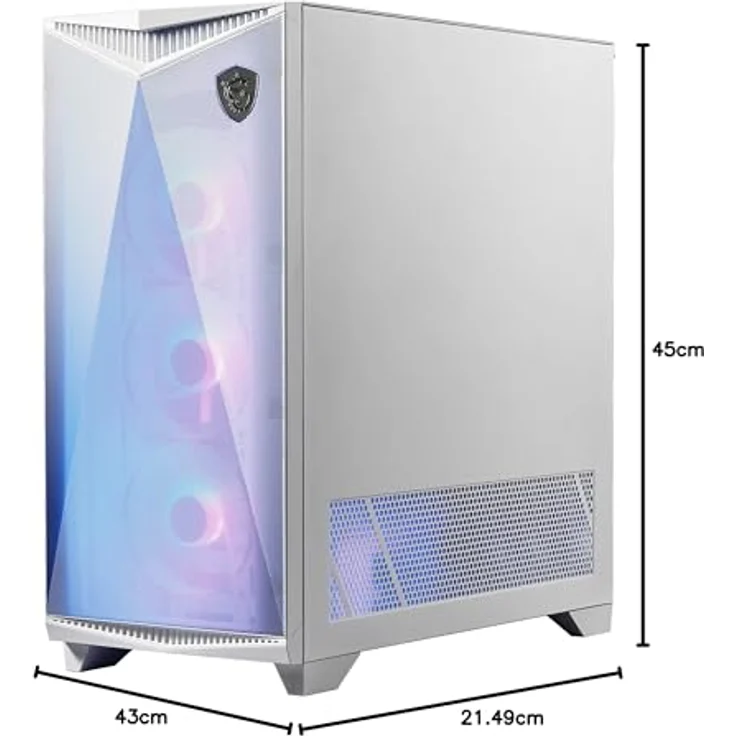MSI MPG Gungnir 300R Weiss, PC Gehäuse für ITX, ATX und mATX – Bild 10