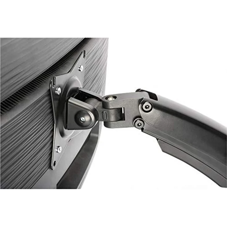 DIGITUS Monitor-Halterung - Standfuß & Gasdruckfeder - 1 Monitor - Bis 27 Zoll - Bis 1x 6.5 kg - VESA 75 & 100 - Schwarz – Bild 3
