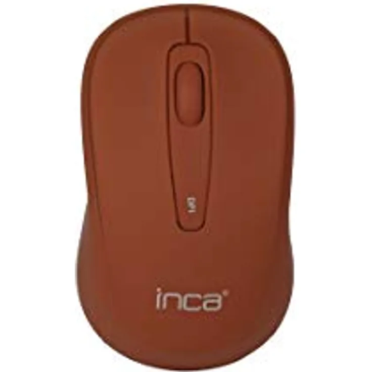 Inca IWM-331RK RF Wireless Optische Maus 1600 DPI Ambidextrös – Maus (beidhändig, optisch, kabellos, 1600 DPI, rot)