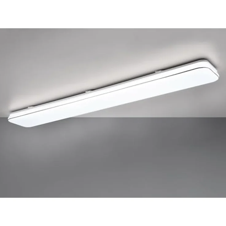 Reality Leuchten LED Deckenleuchte Blanca R64144401, Kunststoff Weiß matt/Chrom, inkl. 46 Watt LED, Switch Dimmer – Bild 2
