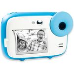 AgfaPhoto Photo Realikids Instant Cam Blue - Sofortbildkamera für Kinder - Foto Selfie und Video - 3 Rollen Thermopapier für 300 Fotos - LCD-Bildschirm
