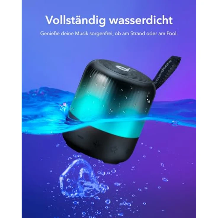 Anker Glow Mini Black (12 h), Bluetooth Lautsprecher – Bild 5